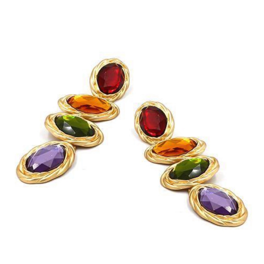 Gemstone Ruby Earrings - image 1
